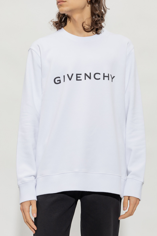 White Sweatshirt with logo Givenchy - Givenchy Double G 105mm